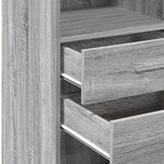 vidaXL Buffet haut sonoma gris 45x42 5x124 cm bois d'ingénierie