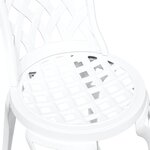 vidaXL Chaise de jardin 2 Pièces Blanc 55 x 56 5 x 91cm Aluminium