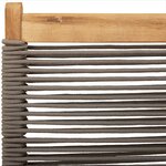 vidaXL Chaises de jardin lot de 2 gris bois d'acacia et polypropylène