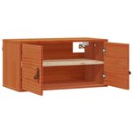 vidaXL Meuble mural Cire marron 60 x 30 x 30 cm Bois de pin massif