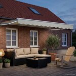 vidaXL Auvent rétractable électrique Crème 3 5 x 2 5 m