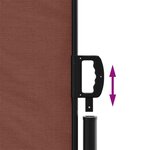 vidaXL Auvent latéral rétractable marron 100x600 cm