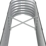 vidaXL Lit surélevé de jardin Acier galvanisé Anthracite