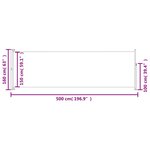 vidaXL Auvent latéral rétractable de patio 160x500 cm Bleu