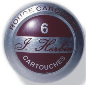Boîte de 6 cartouches d'encre standard Rouge caroubier HERBIN