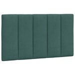 vidaXL Cadre de lit avec tête de lit Vert foncé 90x190 cm Velours
