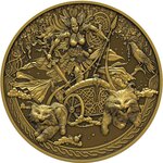 Monnaie FREYJA Gilded 2 Oz Argent 2000 Francs Equatorial Guinea 2026 (PRÉCOMMANDE)