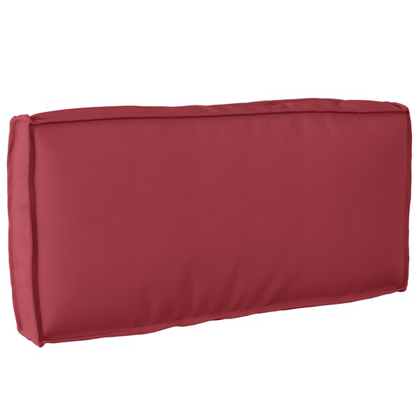 vidaXL Coussin pour dossier de palette Bordeaux 80 x 40 x 12 cm