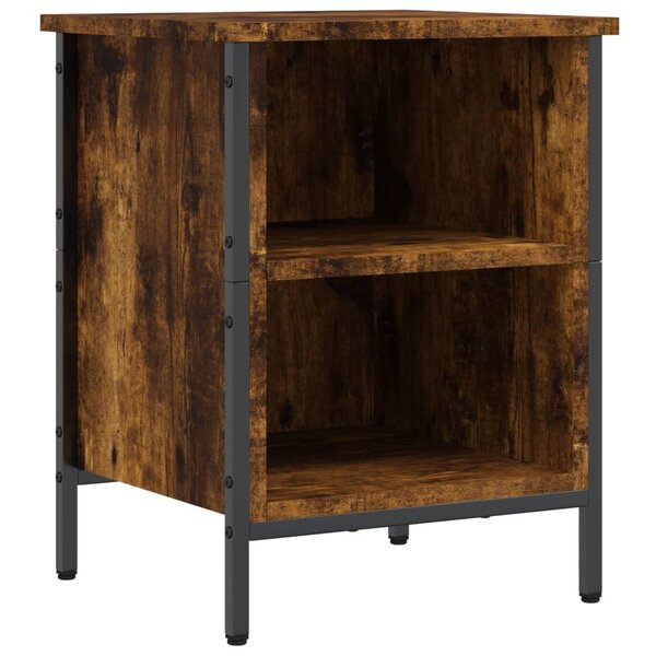 vidaXL Armoire à chaussures chêne fumé 38x35x50 cm bois d'ingénierie