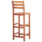 vidaXL Chaises de bar lot de 4 bois d'acacia solide