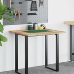 vidaXL Dessus de bureau fini à l'huile 80x60x2 cm bois d'acacia massif