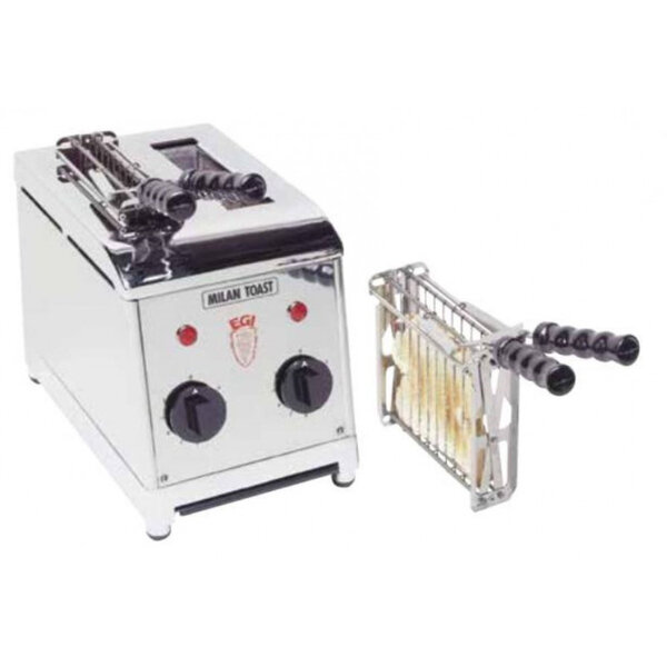 Grille-pain toaster professionnel milan 2 fentes -  - acier inoxydable