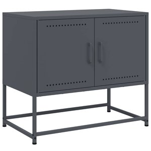 vidaXL Meuble TV anthracite 68 5x39x60 5 cm acier