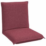 vidaXL Fauteuil de sol ajustable Bordeaux Tissu
