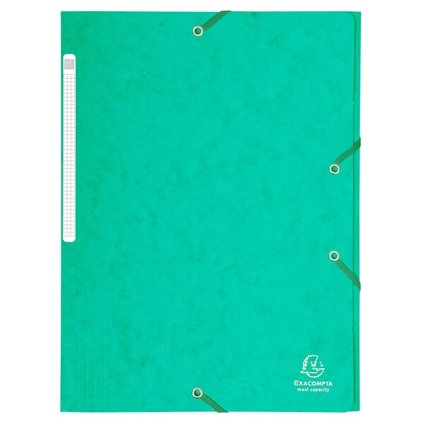 Chemise À Élastiques Maxi Capacity Carte Lustrée 425gm2 - A4 - Vert - X 25 - Exacompta