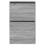 vidaXL Armoire à chaussures sonoma gris 60x34x96 5cm bois d'ingénierie