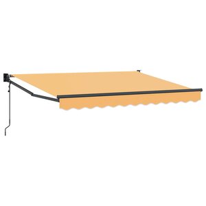 vidaXL Auvent rétractable électrique Sable 100 Polyester et Aluminium