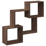 vidaXL Armoire murale 78x18x71 cm chêne marron d'ingénierie