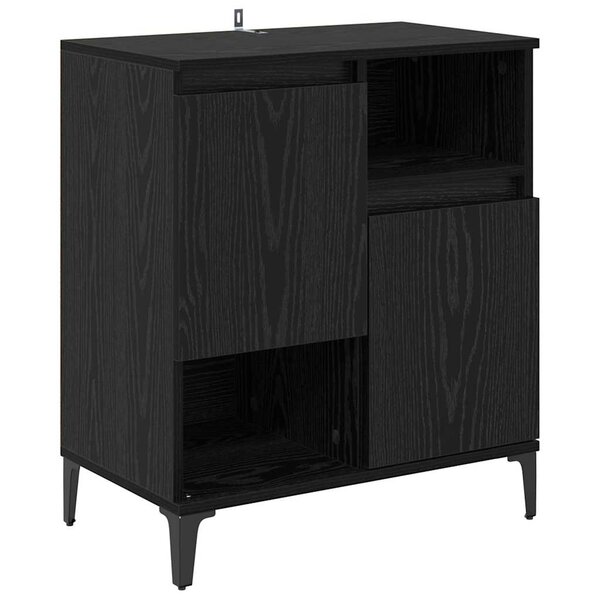 vidaXL Buffet Chêne noir 60 x 35 x 70 cm Bois d'ingénierie