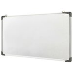 Tableau magnétique panneau écriture école maison bureau 110 x 60 cm acier blanc 02_0045440