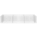 vidaXL Lit surélevé à gabion Acier 270x90x50 cm