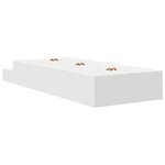 vidaXL Cadre de lit de rangement Blanc 80x200 cm