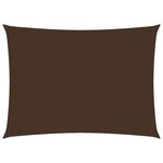 vidaXL Voile de parasol tissu oxford rectangulaire 6x7 m marron