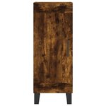 vidaXL Buffet Chêne fumé 34 5x34x90 cm Bois d'ingénierie