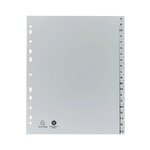 Intercalaires Imprimés Alphabétiques Pp Recyclé Gris - Az (alphabet Allemand) 20 Positions - A4 Maxi - Gris - X 25 - Exacompta