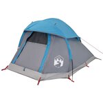 vidaXL Tente de camping à dôme 1 personne bleu imperméable