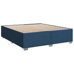 vidaXL Sommier à lattes de lit avec matelas Bleu 180x200 cm Tissu