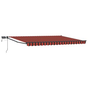 vidaXL Store rétractable manuel avec LEDs 5 x 3 m