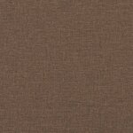 vidaXL Fauteuil inclinable de massage avec repose-pieds marron tissu