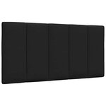 vidaXL Cadre de lit sans matelas noir 100x200 cm tissu