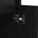 vidaXL Cabinet de chevet Chêne noir 40 x 35 x 70 cm Bois d'ingénierie