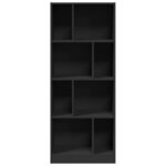 vidaXL Bibliothèque noir 57x28 5x141 cm bois d'ingénierie