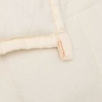 vidaXL Couverture lestée Crème clair 200x230 cm 9 kg Tissu