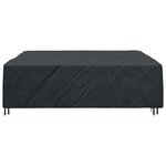 vidaXL Housse pour mobilier d'extérieur Noir 275 x 275 x 70 cm 420D