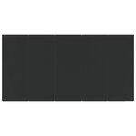 vidaXL Ensemble à manger de jardin 9 Pièces noir résine tressée et acier