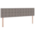 vidaXL Lit de Rangement Taupe 180 x 200 cm Cuir synthétique