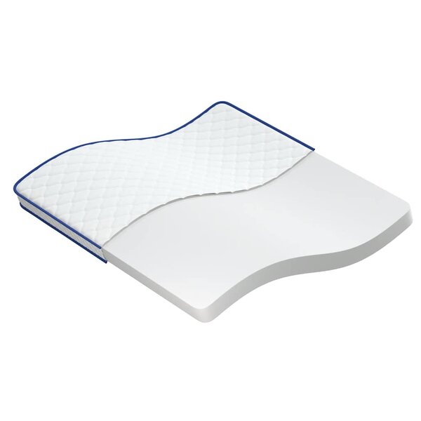 vidaXL Matelas en mousse à mémoire de forme blanc 200x200x17 cm doux