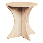 vidaXL Table basse 3 Pièces Naturel 46 x 46 x 47 cm Bois massif en pin
