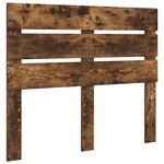 vidaXL Lit de Rangement Chêne fumé 135 x 190 cm Bois d'ingénierie