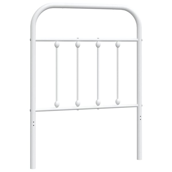 vidaXL Tête de lit de remplacement métal blanc 75 cm