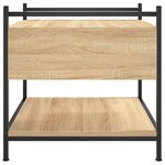 vidaXL Table basse chêne sonoma 50x50x50 cm bois d'ingénierie