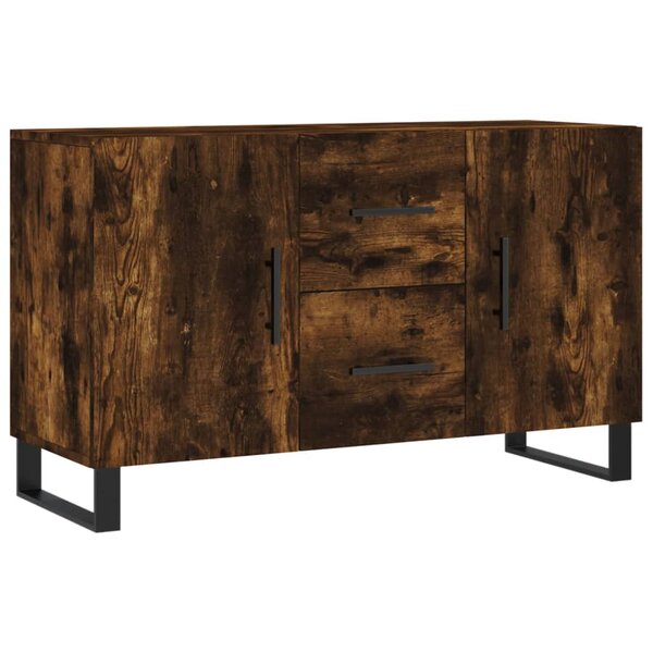 vidaXL Buffet chêne fumé 100x36x60 cm bois d'ingénierie