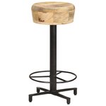vidaXL Tabourets de bar lot de 2 66 cm bois de manguier massif