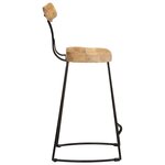 vidaXL Tabourets de bar lot de 2 49x43x88 cm bois de manguier massif