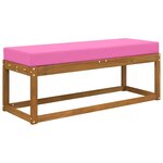vidaXL Coussin de Siège d'Extérieur Rose 111 5 x 40 x 8 cm