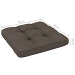Vidaxl salon de jardin palette 4pièces avec coussins pin imprégné de vert